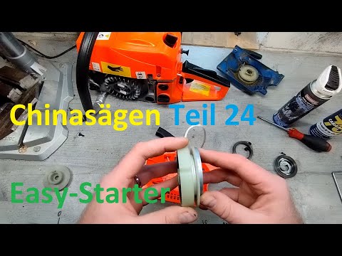 Leitfaden Amazon / eBay / Baumarkt Kettensäge Teil 24 - Easy-Start Seilzugstarter Anlasser wechseln