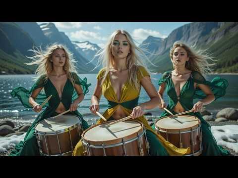 Nordic Indie Folk - Ocean Drums | The Most Beautiful Nordic Celtic Folk | Harp, Drums & Violin & Flute