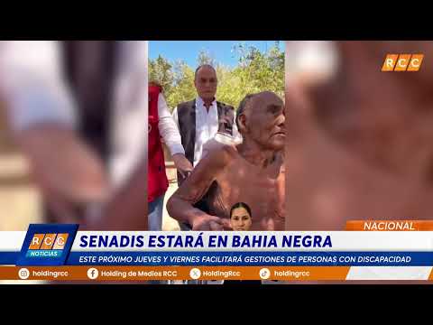 SENADIS llegará a la localidad de Bahia Negra para facilitar gestiones de personas con discapacidad