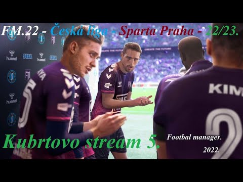 Česká liga - Sparta Praha. 5.díl  - 3.předkolo LM. Footbal manager 2022