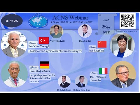 ACNS Webinar -200th Episode -Impact of Microneurosurgery & Approaches to Midline Skull Base Tumors