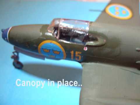 HELLER 1/72 Saab J21 - A  Building Review (A-1 to A-3 Converstion)
