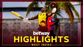 Highlights | West Indies v England | Rovman Powell Hits Majestic Hundred! | 3rd Betway T20I