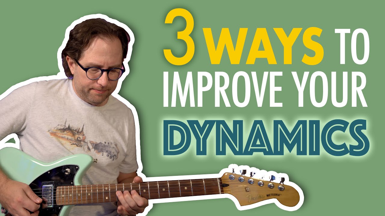 3 simple techniques to improve your dynamics on guitar. Includes free tab and jam track!