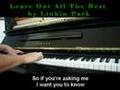 Linkin Park - Leave Out All The Rest (Piano Cover ...