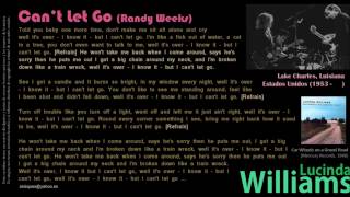 Can't Let Go (Randy Weeks) - Lucinda Williams