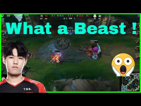 T1 ONER Literally 1v5 The whole G2 Team 😯