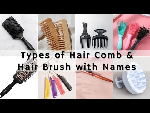 Types of Hair Comb & Hair Brush with Names