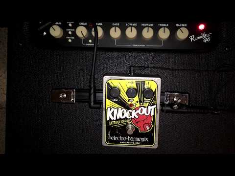 Knockout Attack Equalizer EHX - Bass Demo