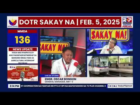 DOTr SAKAY NA! sa Radyo Pilipinas ep. 5 – MRT-3 [29/01/2025]