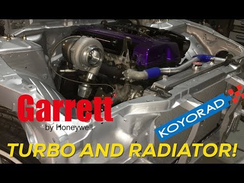 Pt.7 | Project Build Giveaway | 2JZ Swapped 240sx | Koyo Radiator Install - Garrett Turbo!