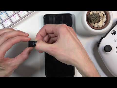 How to Insert Nano SIM & Micro SD Cards in HTC Desire 20+ - SIM & SD Installation