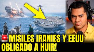 PORTAAVIONES estadounidense HUYE tras MISILES lanzados por IRÁN