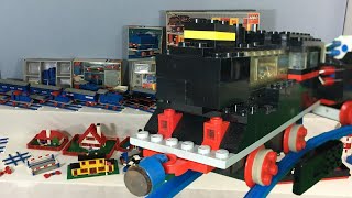Schwarzer LEGO® Zug von 1967 und Elektronische Eisenbahn von 1968 Electronic Train