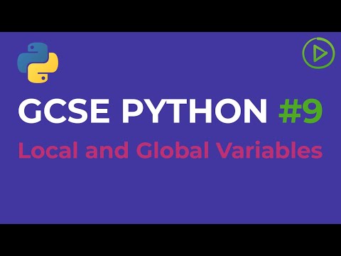 GCSE Computer Science Python #9 - Local and Global Variables