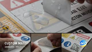 3223 Safety & Compliance Decals | Custom Warning, Hazard, Instruction 