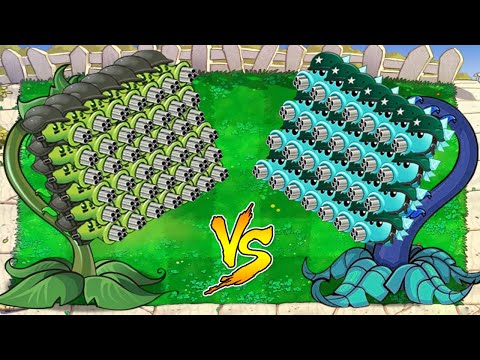 Threepeater Gatling Vs Threepeater Gatling Snow Vs Dr Zomboss Plants Vs Zombies