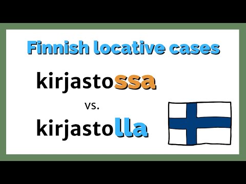 The difference between -SSA and -LLA locative cases in Finnish