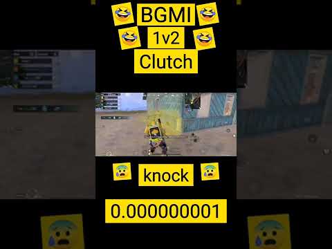 Bgmi 1v2 clutch 🔥knock hone ke bad 1v2 clutch 😈