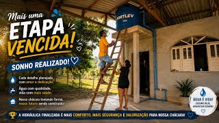 MAIS UMA ETAPA REALIZADA, NOSSA INSTALAÇÃO DA  CAIXA D'ÁGUA 
