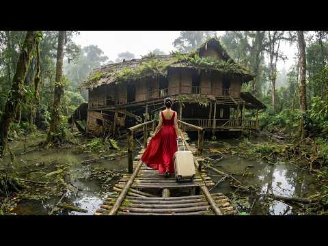 Kicked Out Broke, Young Woman Turns Abandoned House Into Secret Forest Mansion.