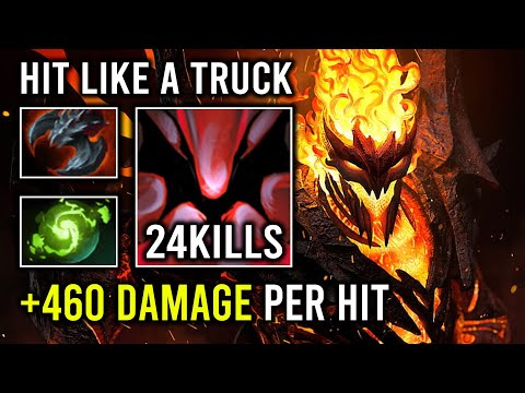+460 Damage Per Hit Brutal Hit Like a Truck 100% Physical DPS Shadow Fiend Dota 2