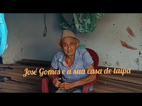 José Gomes e a sua casa de taipa #nordeste #vidanaroça #sertão #riograndedonorte