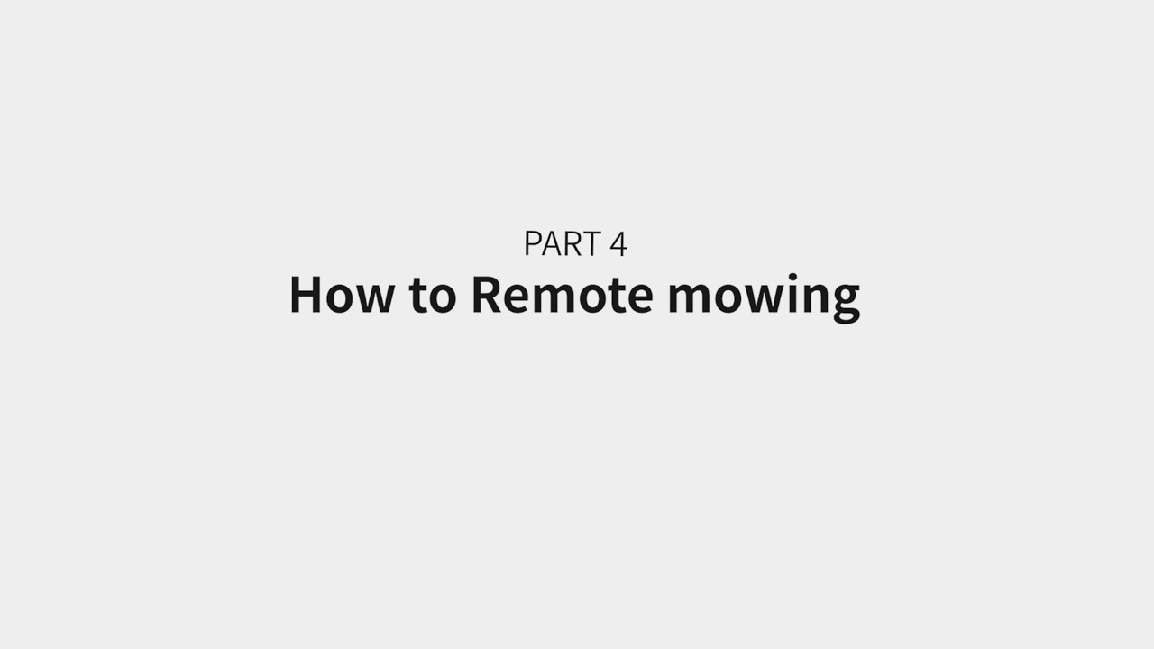 Remote Mowing