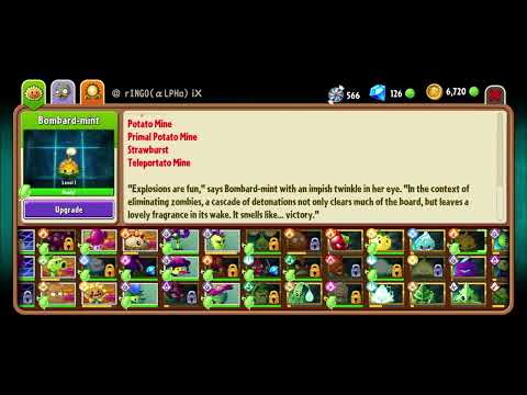 Upgrade Bombard mint (Level 2) | Plant vs Zombies 2