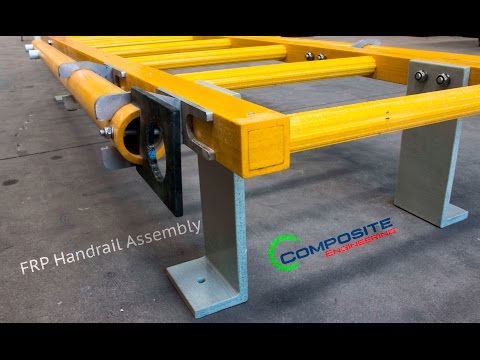 Frp handrail assembly