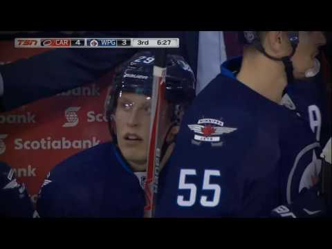 Patrik Laine Scores His First NHL Goal vs Hurricanes 11/10/2106