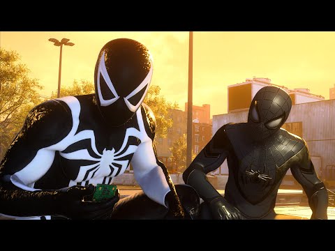 Peter and Miles Chase The Lizard with Advanced Black Suits - Marvel’s Spider-Man 2
