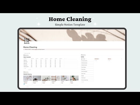 Home Clening | Prototion | Buy Notion template