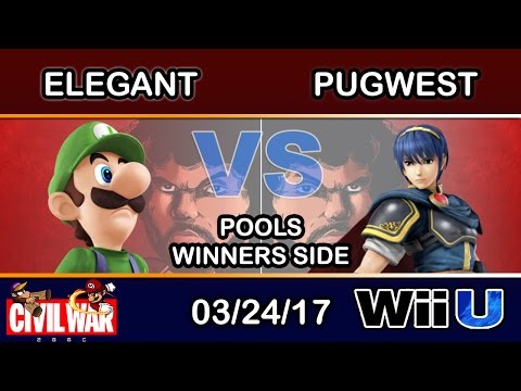 2GGC: Civil War - BSD | Elegant (Luigi) Vs. Pugwest (Marth) Pools Winners Semis