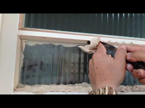 Vídeo: Vidro com massa: como fixar e vedar sem trincar