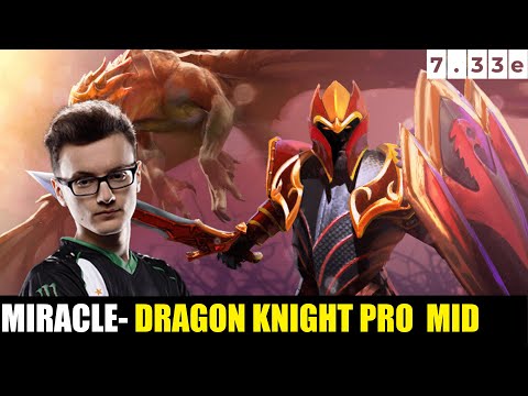 MIRACLE- PLAYING DRAGON KNIGHT MIDLANE 7.34 - DOTA 2 HIGHEST MMR MATCH #dota2 #dota2gameplay