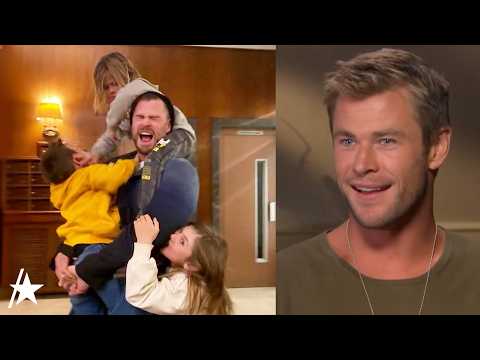 Chris Hemsworth’s Cutest Moments With Wife Elsa Pataky & 3 Kids