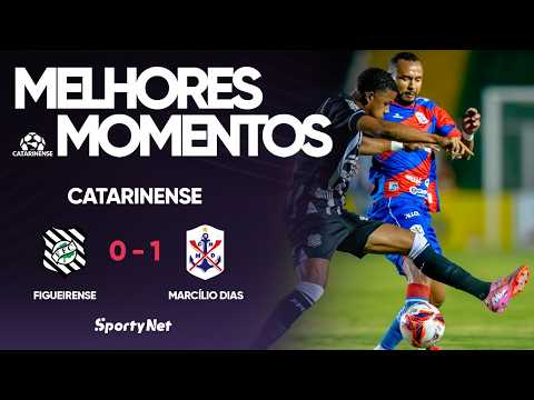 Gols e lances de Figueirense x Marcílio Dias