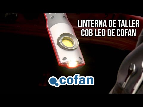 LAMPARA DE TALLER COB LED CON BASE RECARGABLE