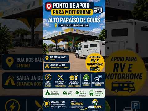 Ponto de Apoio para Motorhome Posto Vale da Lua — Alto Paraíso de Goiás/GO