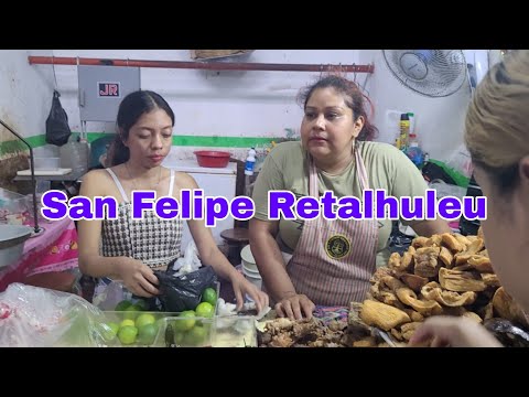 MERCADO De San Felipe Retalhuleu Donde Se Consiguen los Mejores CHICHARRONES #travel #turismo #xela