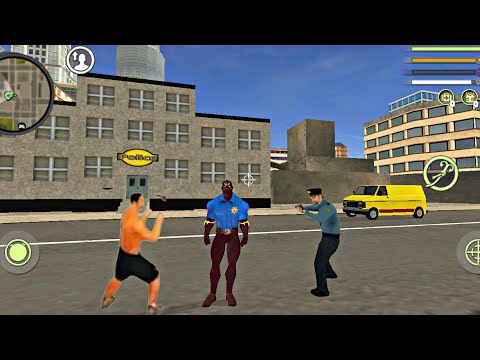 Panther Police Rope Hero Vice Town Crime Simulator #23 - Android Gameplay