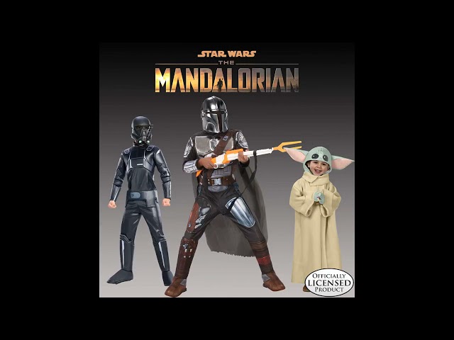 Vídeo relacionado con Rubies Set Mandalorian para niños y niñas, capa y máscara, Complemento disfraz, Oficial Star Wars para Carnaval, Navidad, Cumpleaños, Fiestas y Halloween.