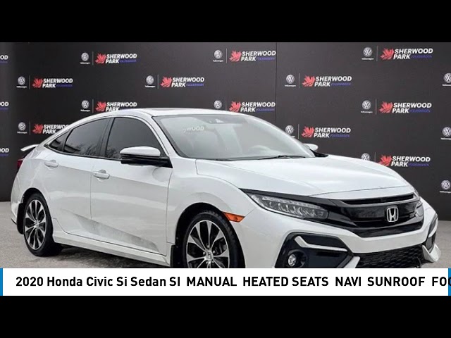 2020 Honda Civic Si Sedan SI | MANUAL | HEATED SEATS | NAVI in Cars & Trucks in Strathcona County