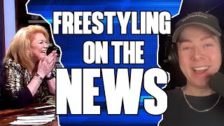 Freestyle Rapper STUNS News Anchor