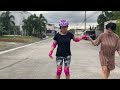 Audrey Practicing Roller Skates