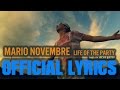 Mario Novembre - Life of the Party Lyrics 