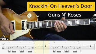Download lagu Knockin' On Heaven's Door - Guns N' Roses - Instrumental Guitar Cover   TAB mp3