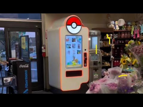 Buying A Charizard Tin from Pokémon Vending Machine!