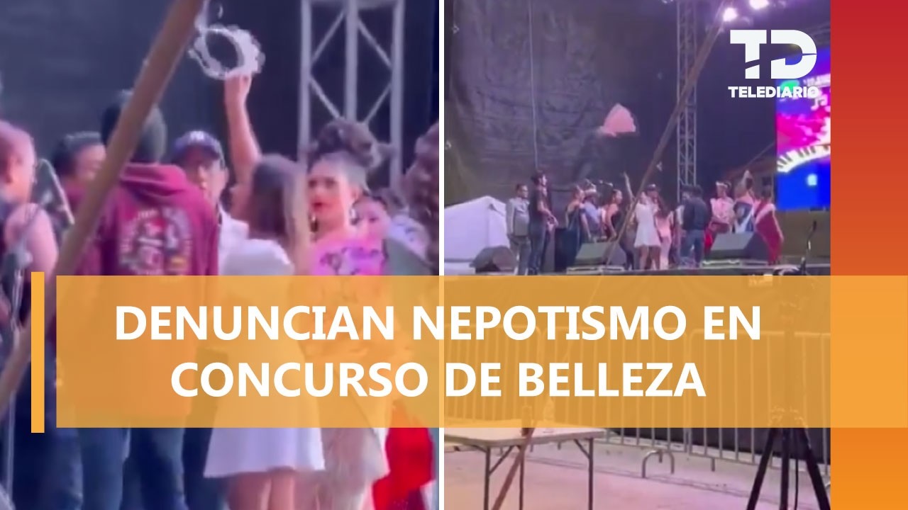 Mujer le arranca la corona a la Señorita Acatlán 2026 entre acusaciones de favoritismo